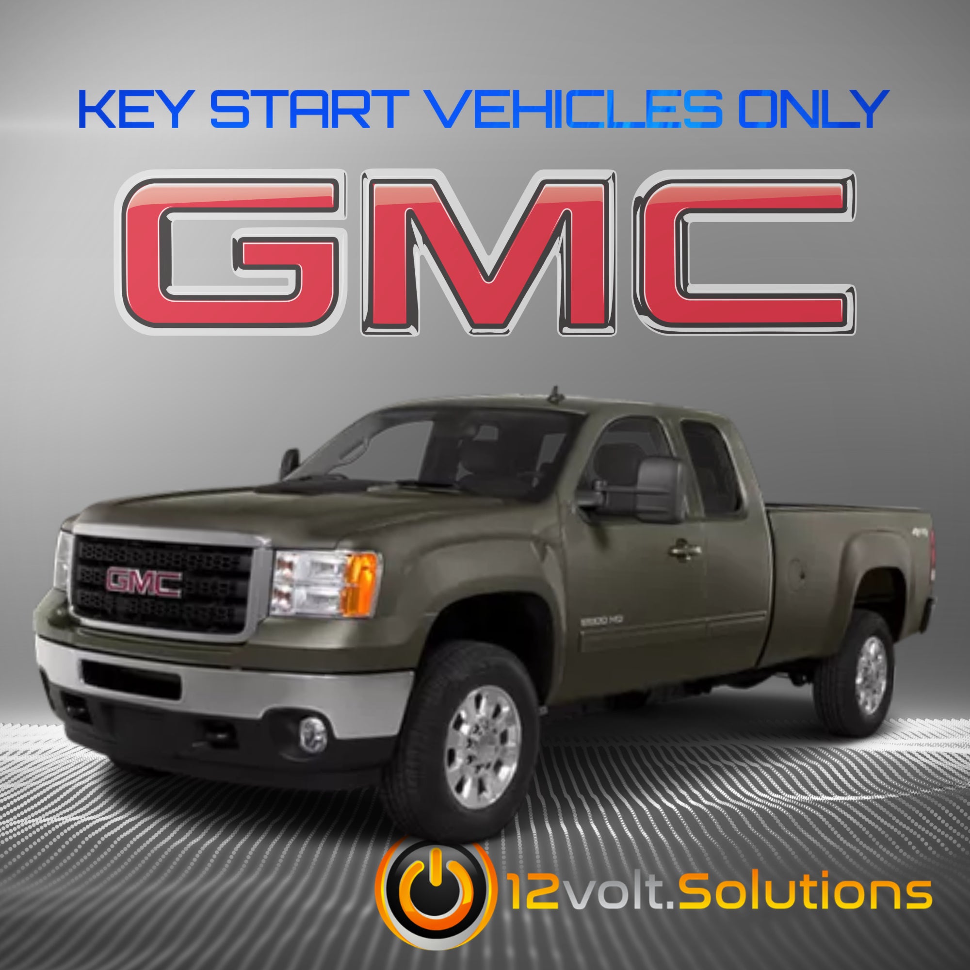 2007-2013 GMC Sierra 1500 2500 3500 Plug & Play Remote Start Kit (Key Start)-12Volt.Solutions