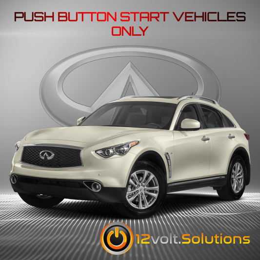 2014-2017 Infiniti QX70 Remote Start Plug and Play Kit (Push Button Start)-12Volt.Solutions