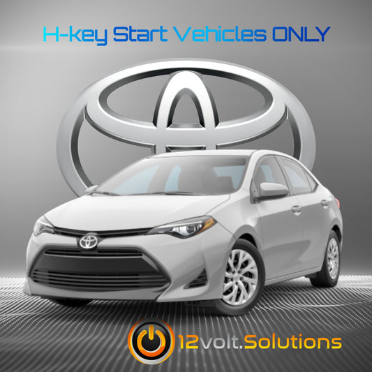 2014-2019 Toyota Corolla Plug and Play Remote Start Kit (H-Key)-12Volt.Solutions