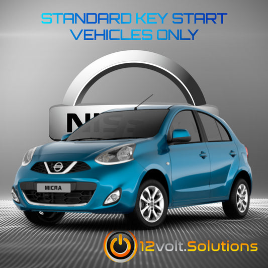 2015-2019 Nissan Micra Remote Start Plug and Play Kit (Standard Key)-12Volt.Solutions