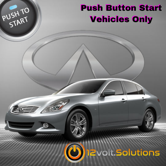 2015 Infiniti Q40 Remote Start Plug and Play Kit (Push Button Start)-12Volt.Solutions
