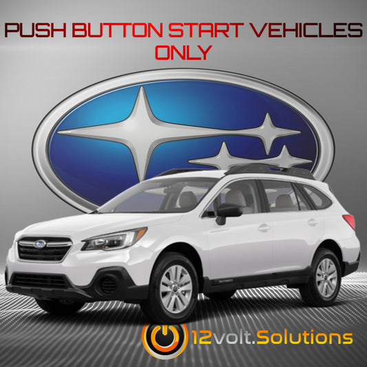 2018-2019 Subaru Outback Plug and Play Remote Start Kit (Push Button Start)-12Volt.Solutions