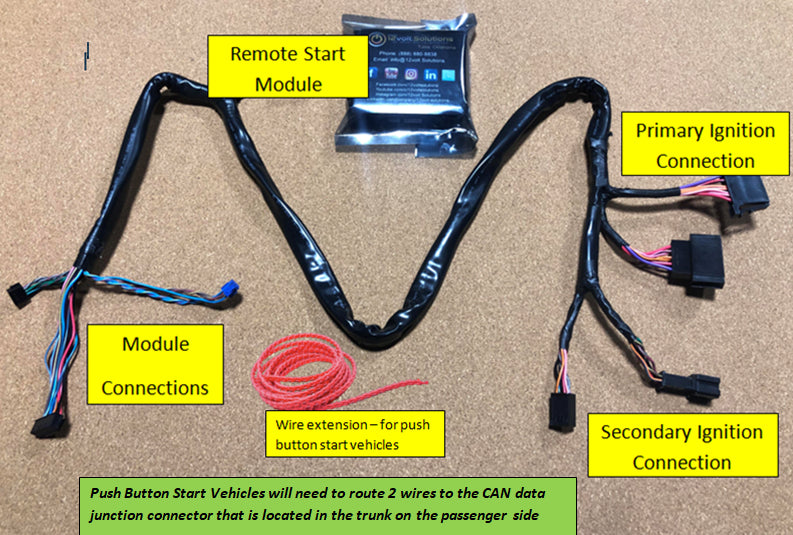 2007-2012 Mercedes Benz GL-Class Plug & Play Remote Start Kit-12Volt.Solutions