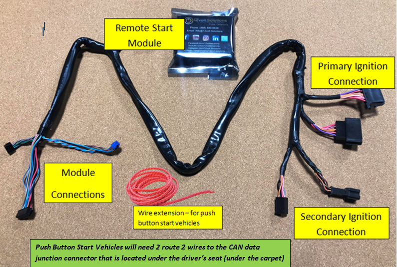 2007-2013 Mercedes Benz CL-Class Plug & Play Remote Start Kit-12Volt.Solutions