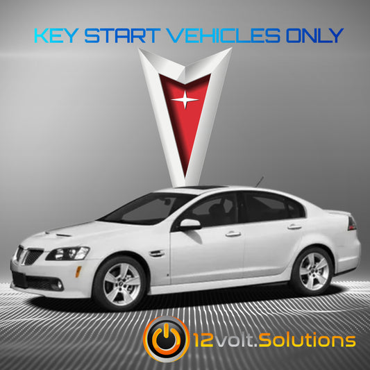 2008-2009 Pontiac G8 Plug & Play Remote Start Kit (Key Start)-12Volt.Solutions