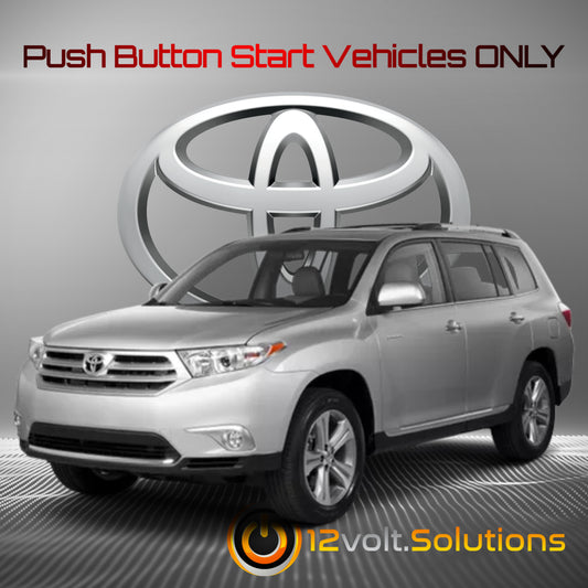 2008-2013 Toyota Highlander Plug & Play Remote Start Kit