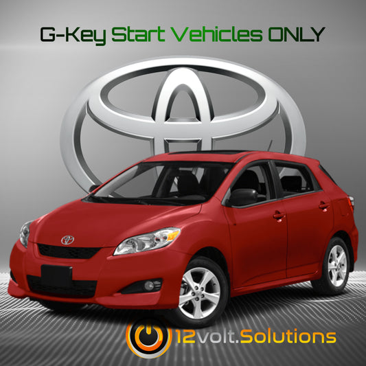 2010-2014 Toyota Matrix Plug & Play Remote Start Kit (G-Key)-12Volt.Solutions