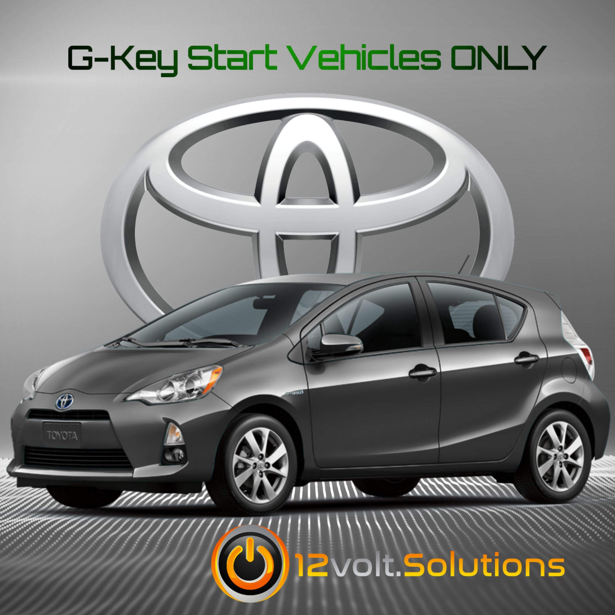 2012-2014 Toyota Prius C Plug & Play Remote Start Kit (G-Key)-12Volt.Solutions