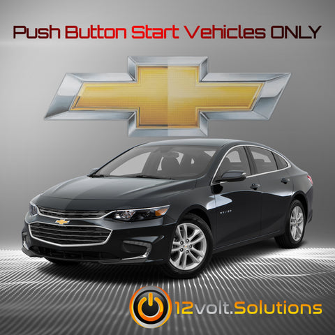 2013-2023 Chevrolet Malibu Plug and Play Remote Start Kit (Push Button Start)-12Volt.Solutions
