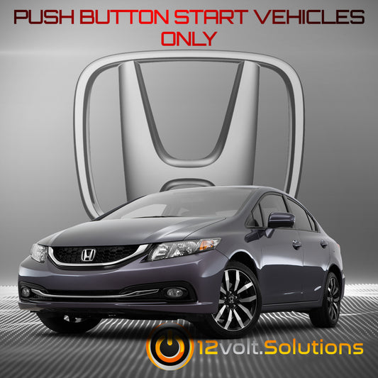 2014-2015 Honda Civic Plug & Play Remote Start Kit (Push Button Start)-12Volt.Solutions