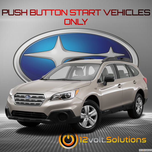 2015-2016 Subaru Outback Plug and Play Remote Start Kit (Push Button Start)-12Volt.Solutions