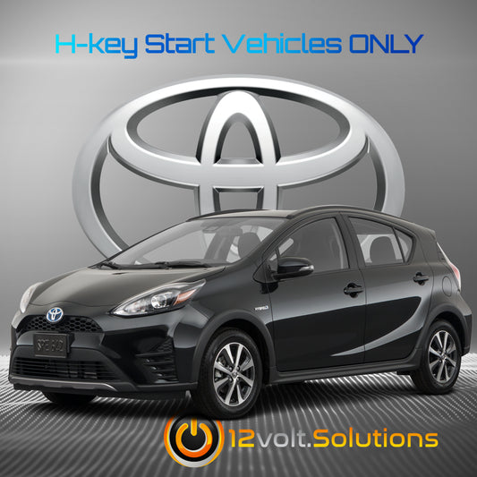2015-2019 Toyota Prius C Plug and Play Remote Start Kit (H-Key)-12Volt.Solutions