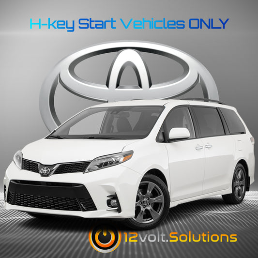 2015-2020 Toyota Sienna Plug and Play Remote Start Kit (H-Key)-12Volt.Solutions