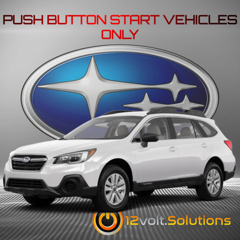 2018-2019 Subaru Outback Plug and Play Remote Start Kit (Push Button Start)-12Volt.Solutions