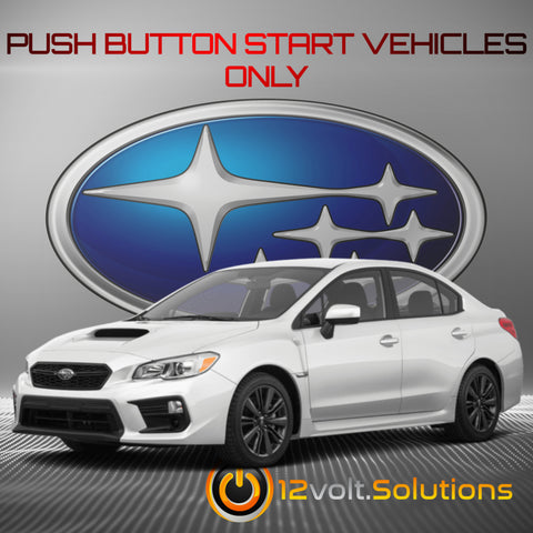 2019-2020 Subaru WRX Plug and Play Remote Start Kit (Push Button Start)-12Volt.Solutions