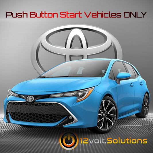 2019-2020 Toyota Corolla Hatchback Plug & Play Remote Start Kit (Push Button Start)-12Volt.Solutions