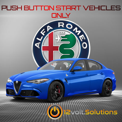 2019 Alfa Romeo Giulia Plug and Play Remote Start Kit-12Volt.Solutions